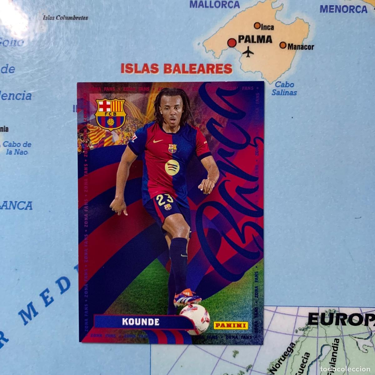 Collezionismo sportivo: Kounde n&uacute;mero 33 Zona Fans Panini Club FC Barcelona 24-25 2024-2025