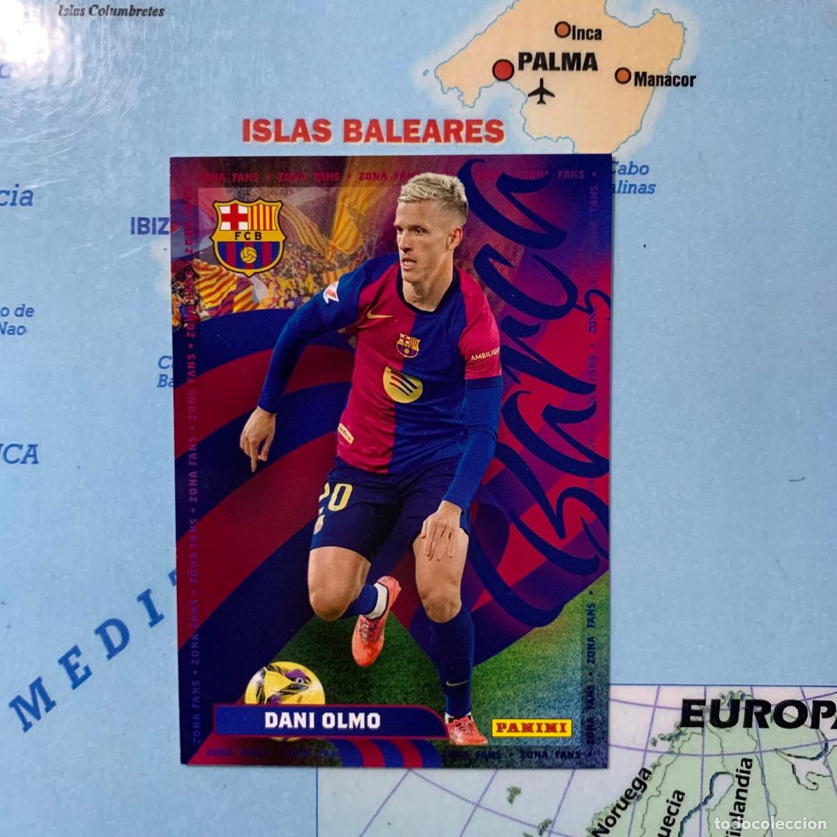 Collezionismo sportivo: Dani Olmo n&uacute;mero 42 Zona Fans Panini Club FC Barcelona 24-25 2024-2025