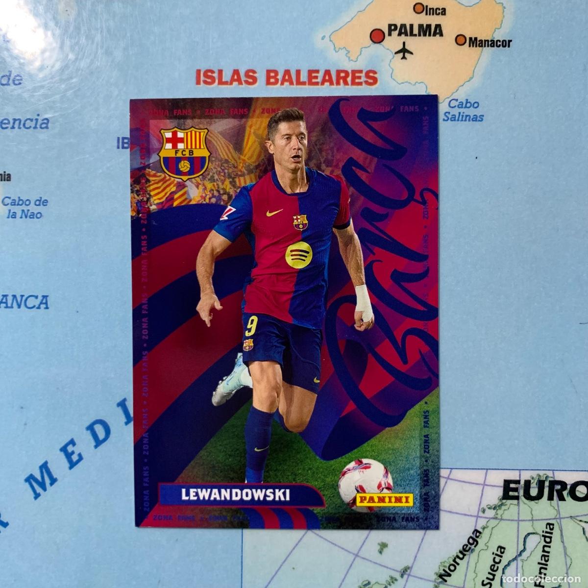 Collezionismo sportivo: Lewandowski n&uacute;mero 44 Zona Fans Panini Club FC Barcelona 24-25 2024-2025