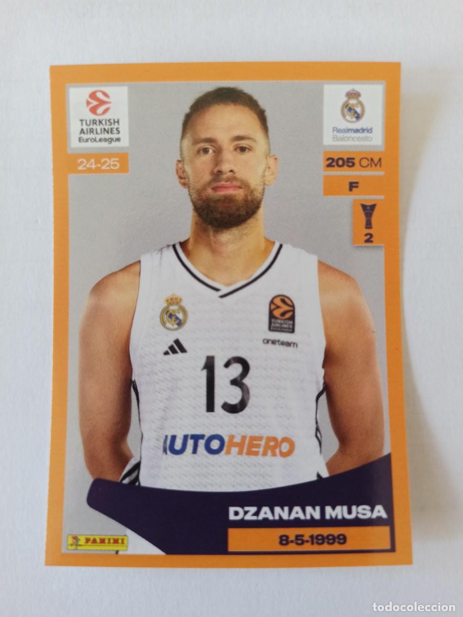 Sports collectibles: CROMO 322 DZANAN MUSA REAL MADRID - TURKISH AIRLINES EUROLEAGUE 2024 2025 24 25 PANINI BASKETBALL