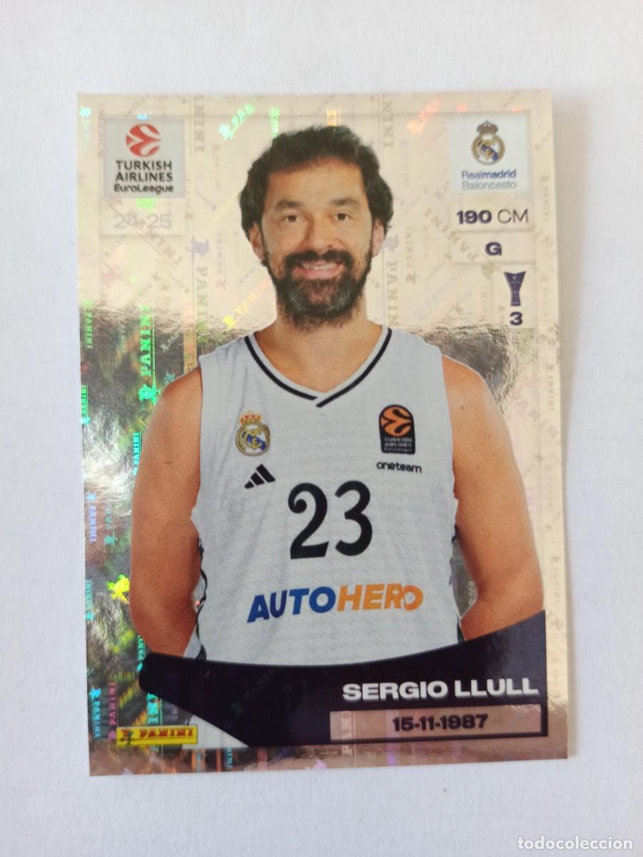 Sports collectibles: CROMO 315 SERGIO LLULL REAL MADRID - TURKISH AIRLINES EUROLEAGUE 2024 2025 24 25 PANINI BASKETBALL