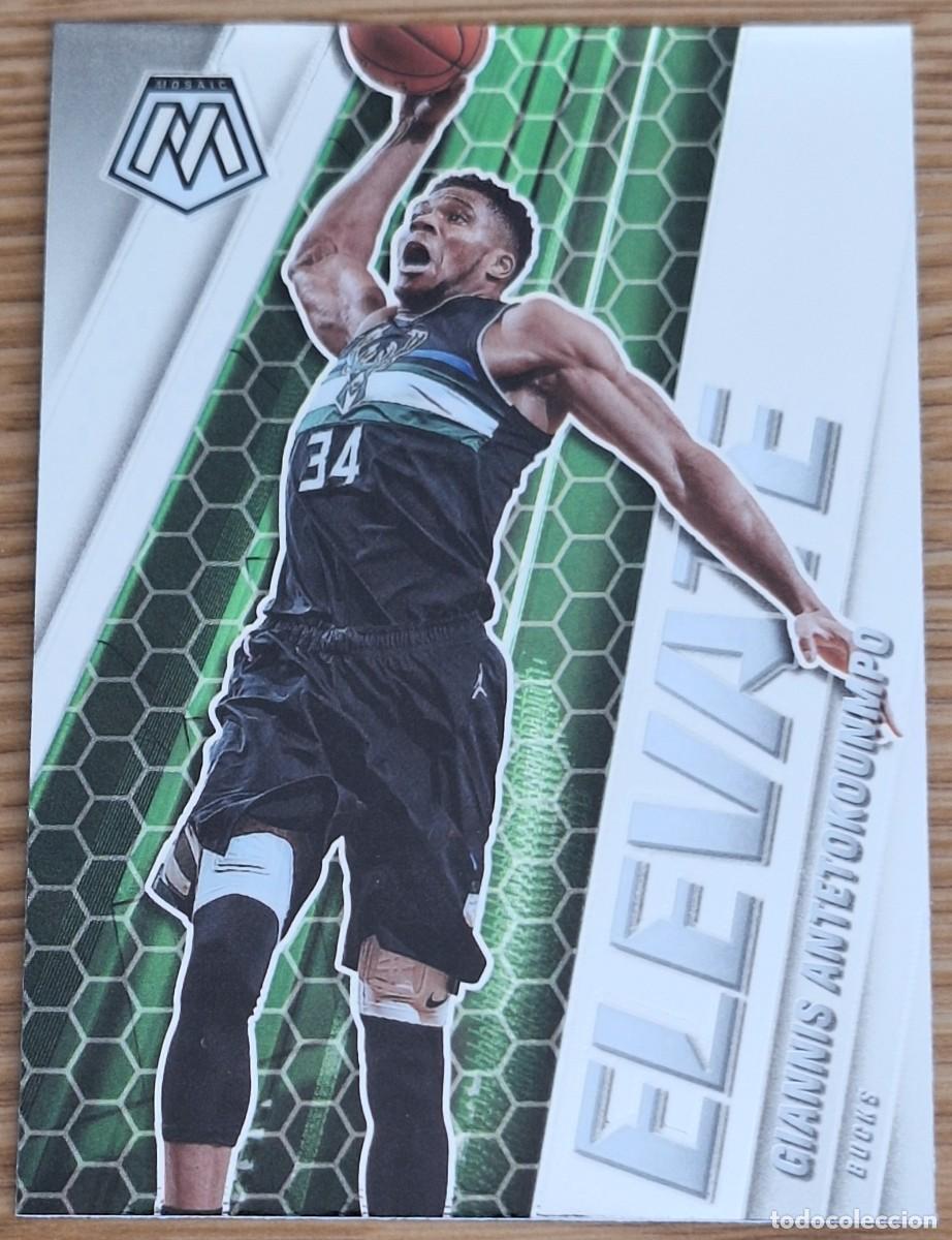 Sammelleidenschaft Sport: CARD PANINI MOSAIC BASKETBALL 2020-21 GIANNIS ANTETOKOUNMPO MILWAUKEE BUCKS ELEVATE