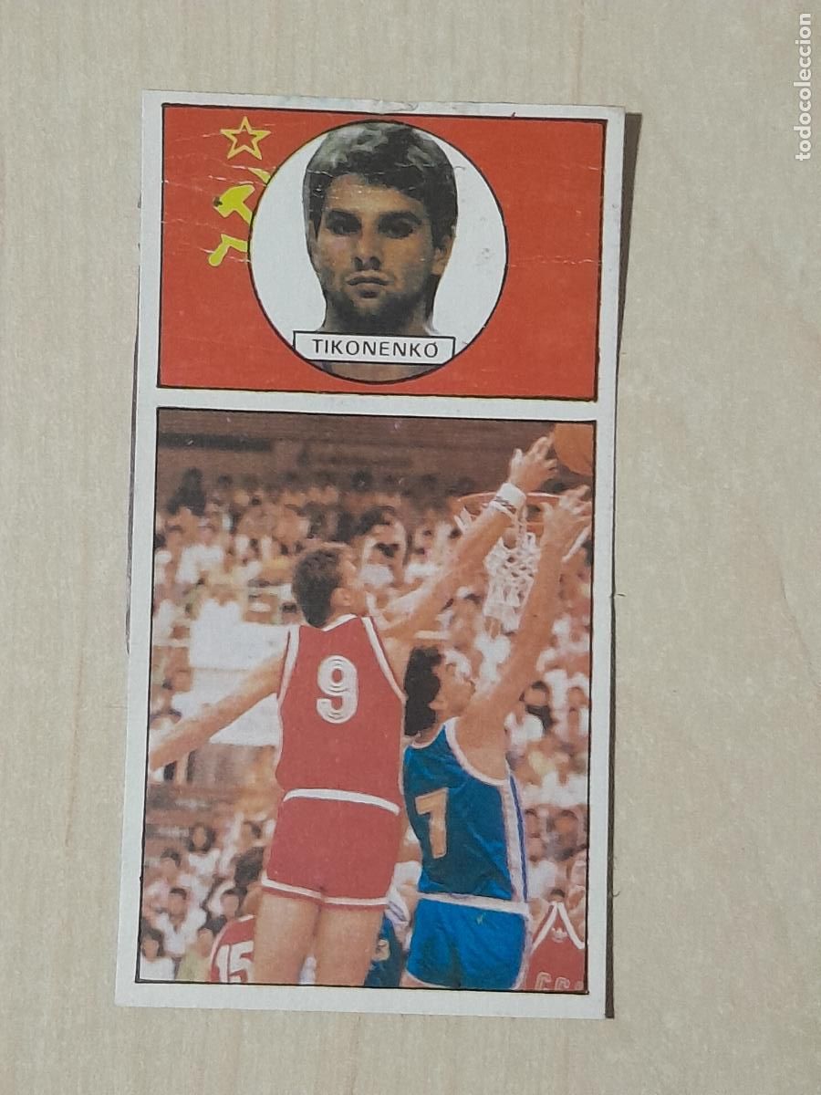 Coleccionismo deportivo: N&ordm; 145 TIKONENKO - CROMO DEL ALBUM BALONCESTO ED. MERCHANTE 1986 1987 - RECUPERADO