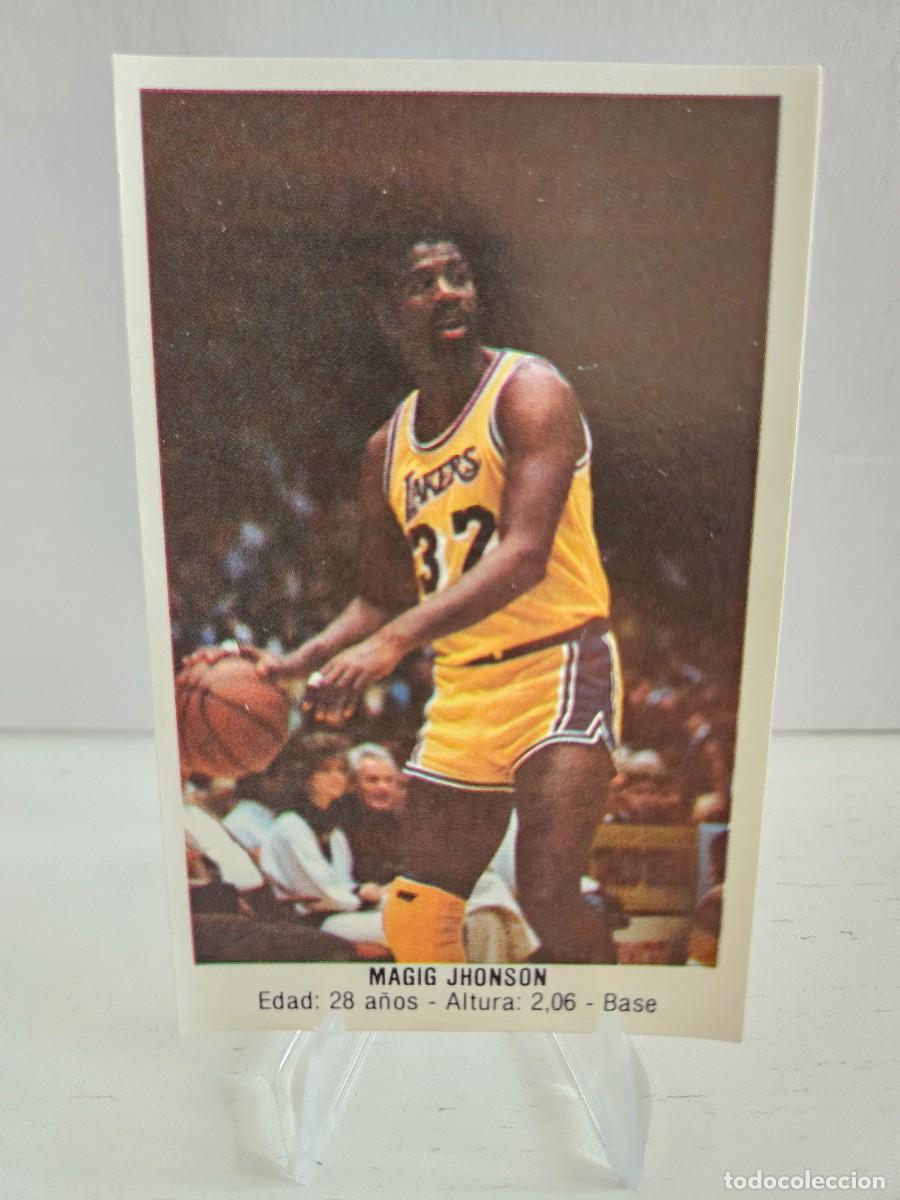 Collezionismo sportivo: Cromo adhesivo n&ordm; 132 MAGIC JHONSON LAKERS Colecci&oacute;n CONVERSE MERCHANTE a&ntilde;o 88