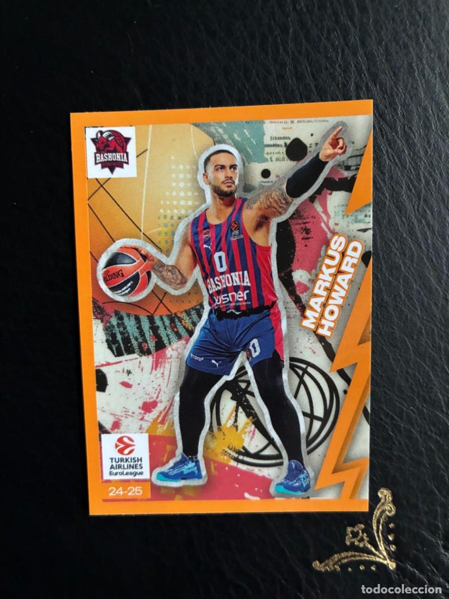 Colecionismo desportivo: 48 MARKUS HOWARD HEAD TO HEAD EUROLEAGUE EUROLIGA 2024 2025 24 25 PANINI BALONCESTO