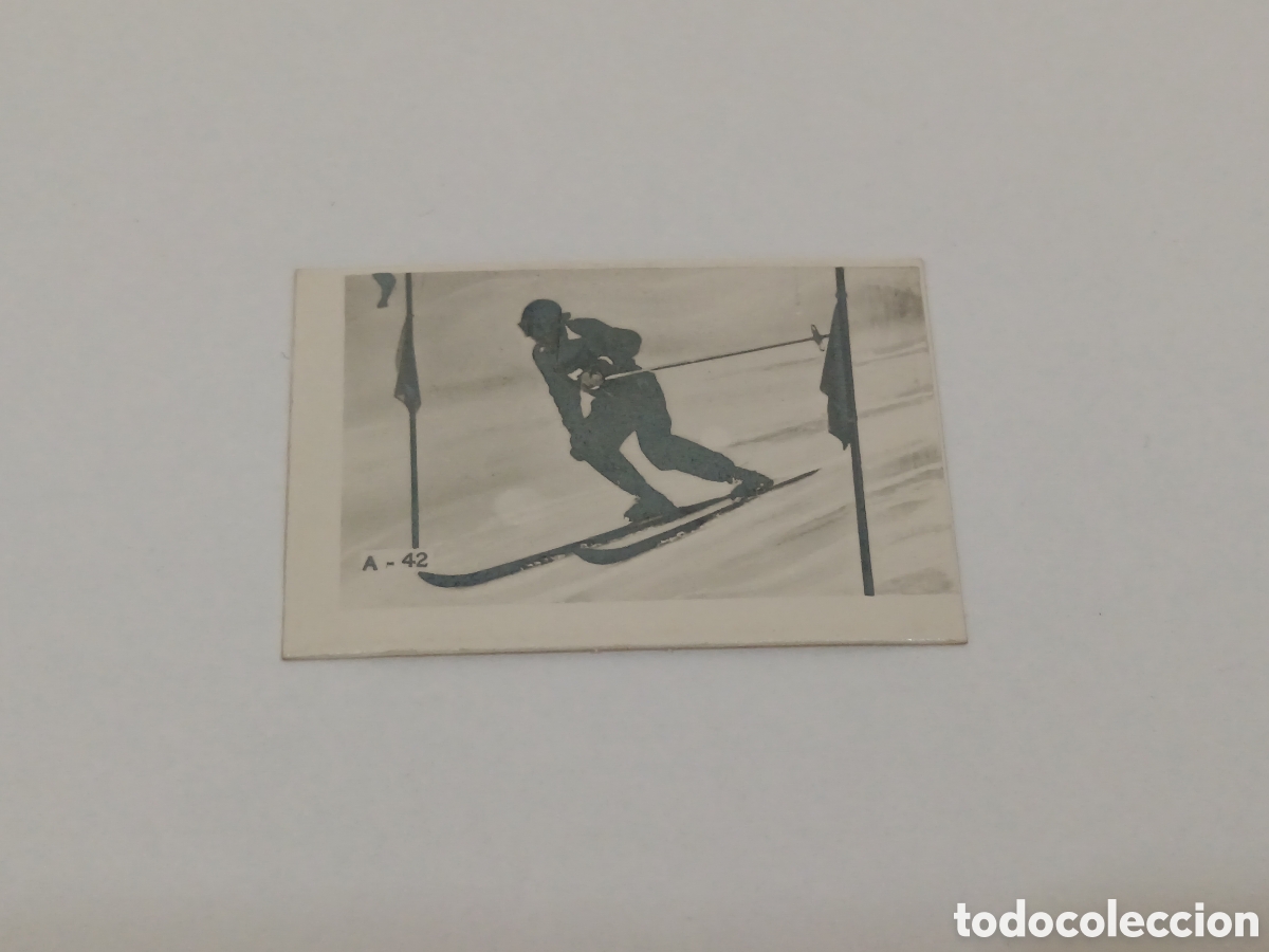 Coleccionismo deportivo: Henri Oreiller esqu&iacute; REPORTAJES FOTOGR&Aacute;FICOS TABAY A-42 MARZO 1948
