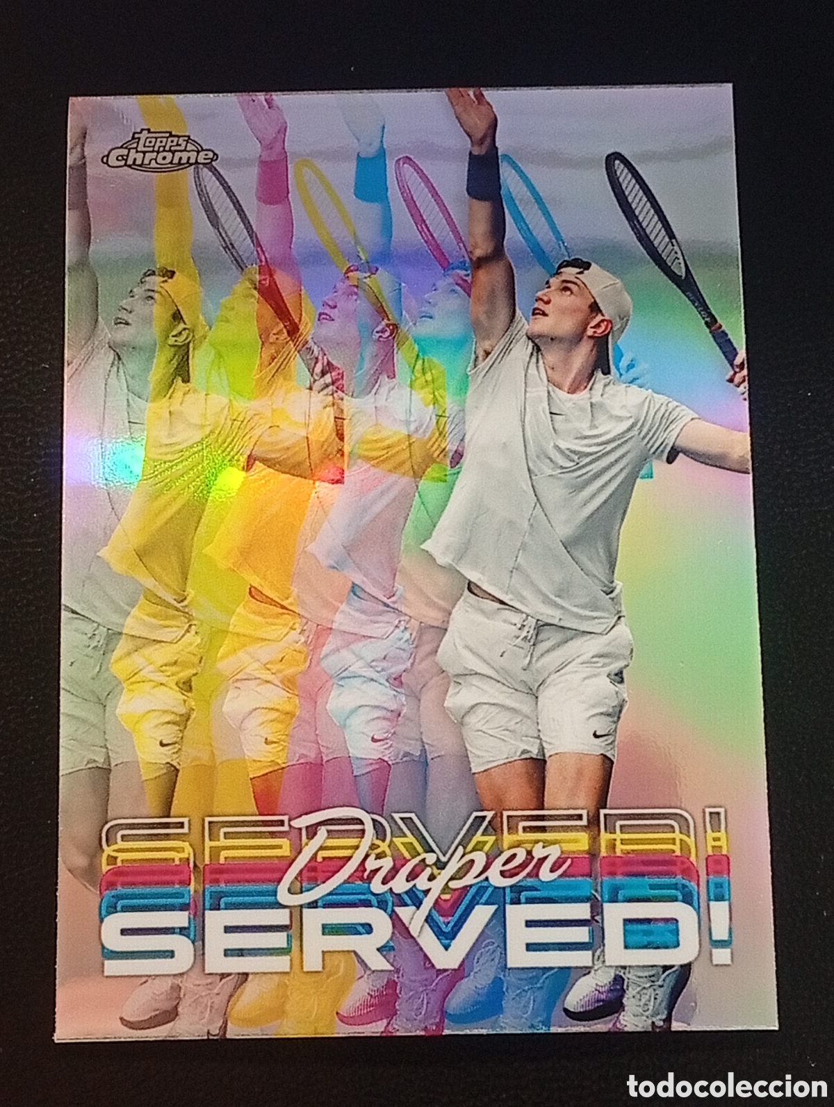 Colecionismo desportivo: server JACK DRAPER TOPPS CHROME TENNIS TENIS 2024 CROMOS CARDS INSERT PARALELA PANINI