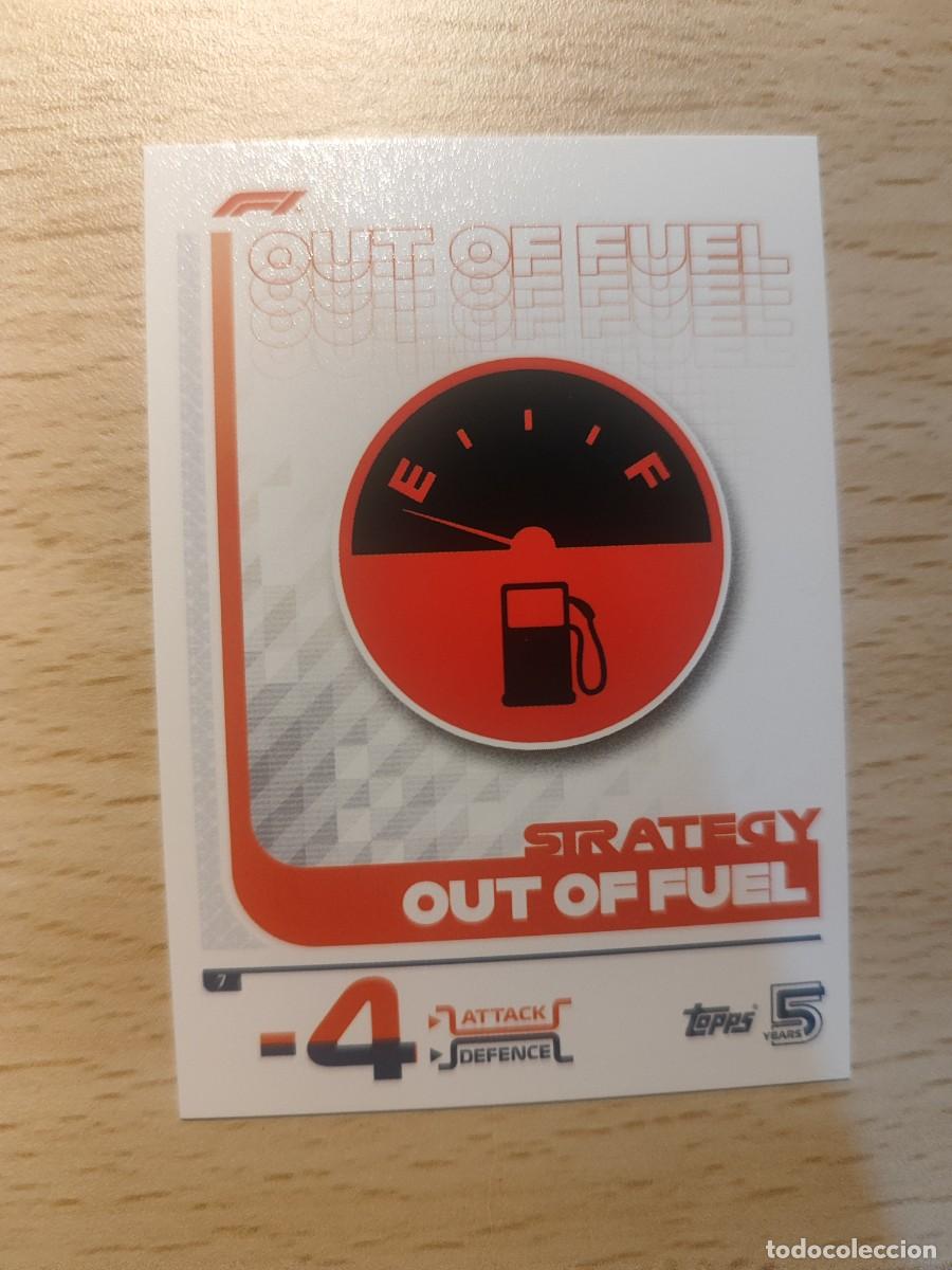 Coleccionismo deportivo: 7 TURBO ATTAX 2024 TOPPS OUT OF FUEL STRATEGY CARD BASE CARD F1 FORMULA 1 24