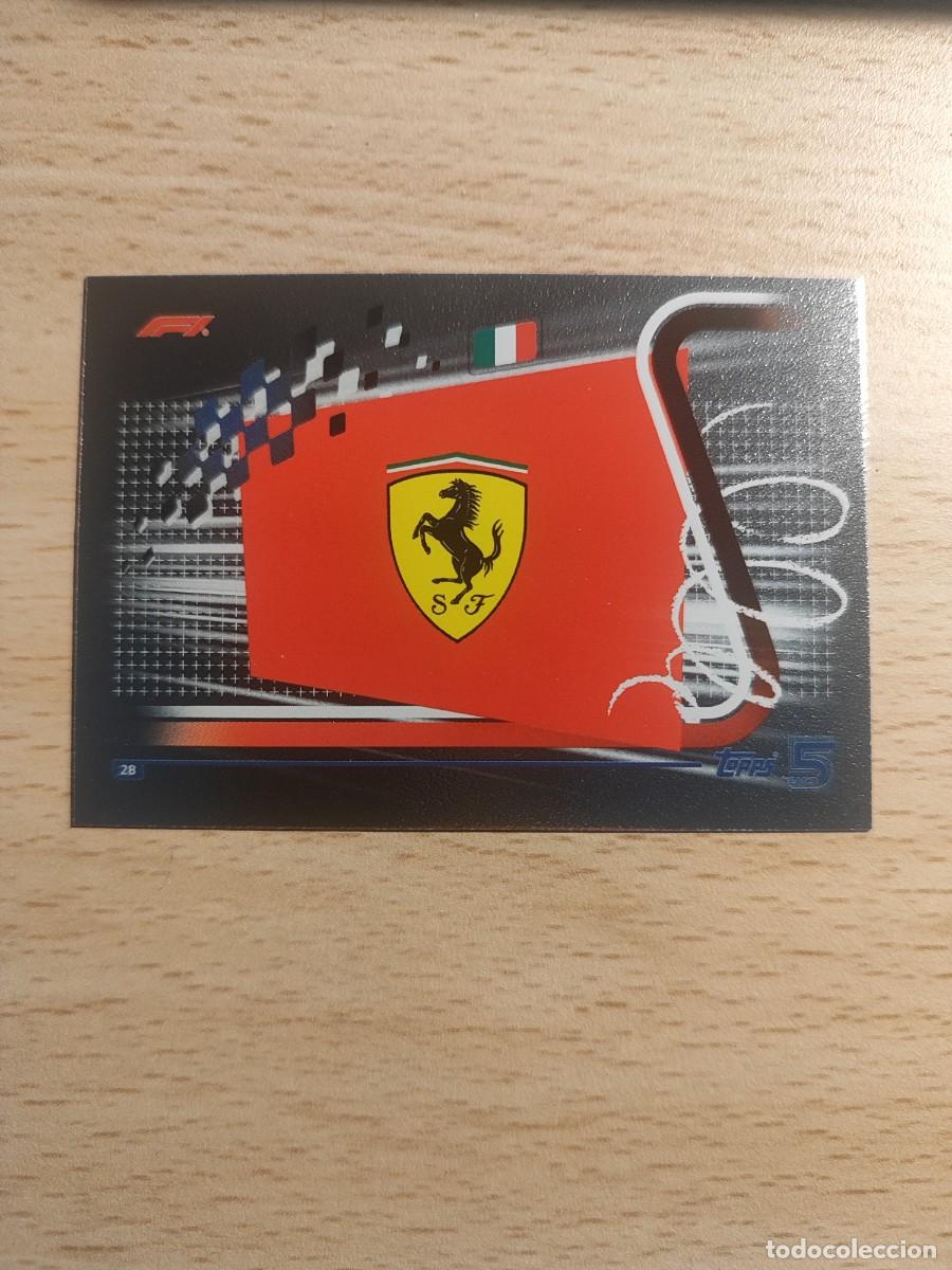 Coleccionismo deportivo: 28 TURBO ATTAX 2024 TOPPS TEAM LOGO ESCUDO MARCA FERRARI F1 FORMULA 1 24