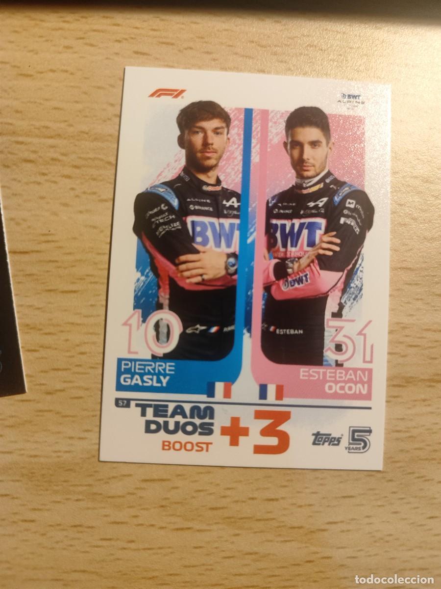 Coleccionismo deportivo: 57 TURBO ATTAX 2024 TOPPS TEAM DUO GASLY OCON ALPINE F1 FORMULA 1 24