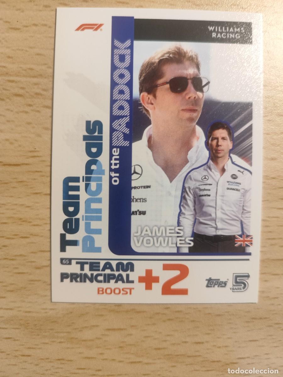 Coleccionismo deportivo: 65 TURBO ATTAX 2024 TOPPS JAMES VOWLES WILLIAMS F1 FORMULA 1 24