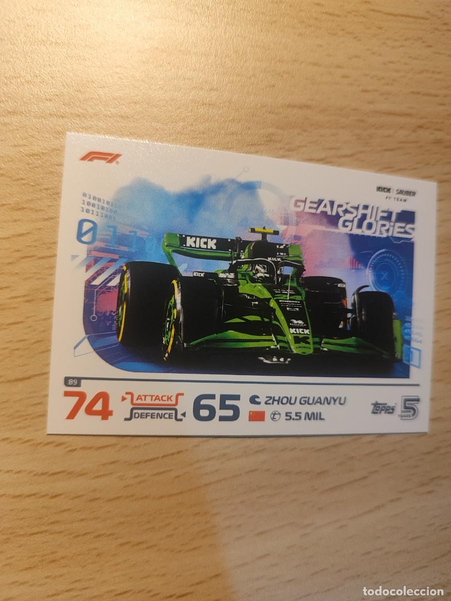 Coleccionismo deportivo: 89 TURBO ATTAX 2024 TOPPS ZHOU GUANYU KICK SAUBER F1 FORMULA 1 24