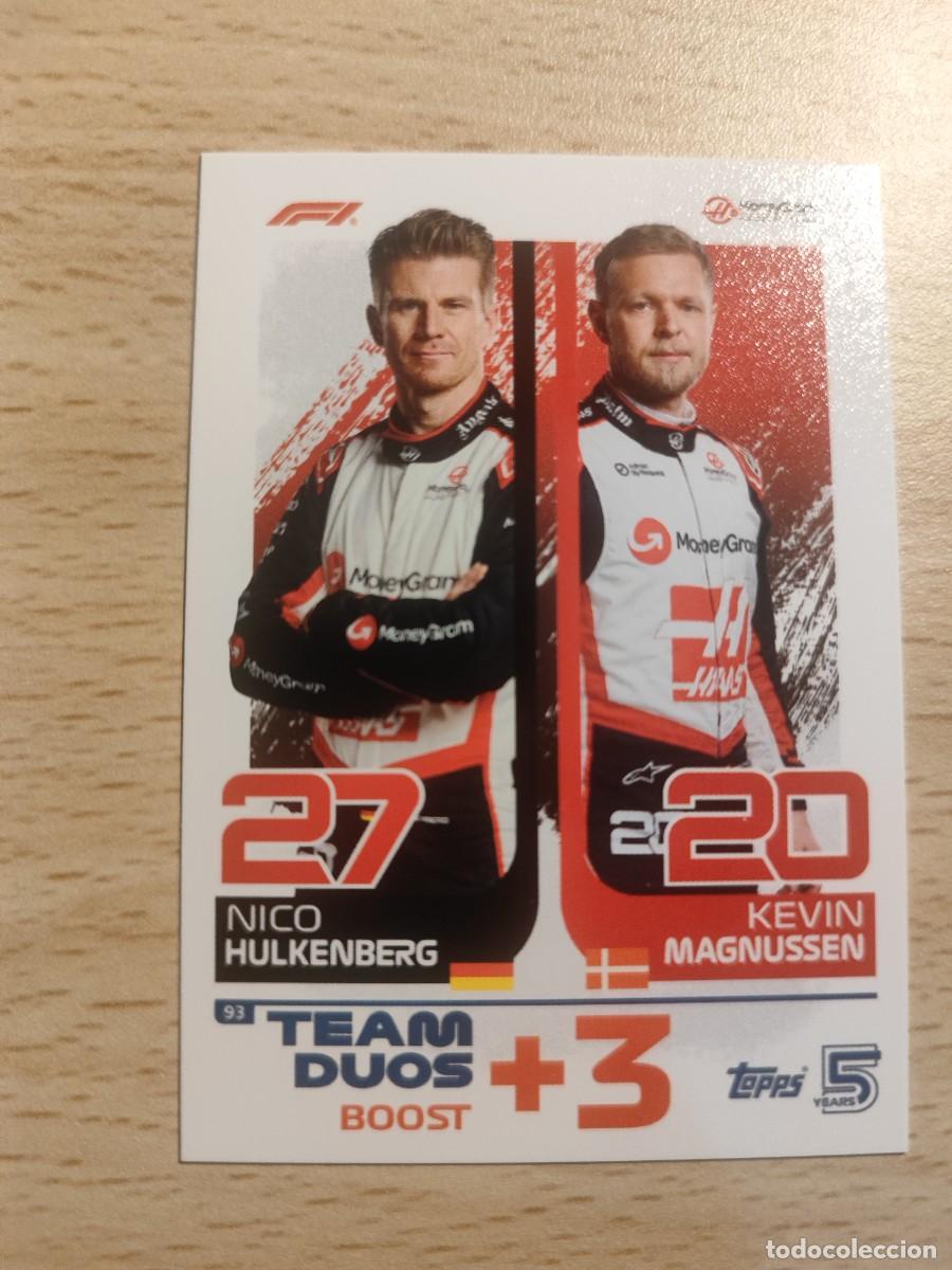 Coleccionismo deportivo: 93 TURBO ATTAX 2024 TOPPS TEAM DUO HULKENBERG MAGNUSSEN HAAS F1 FORMULA 1 24
