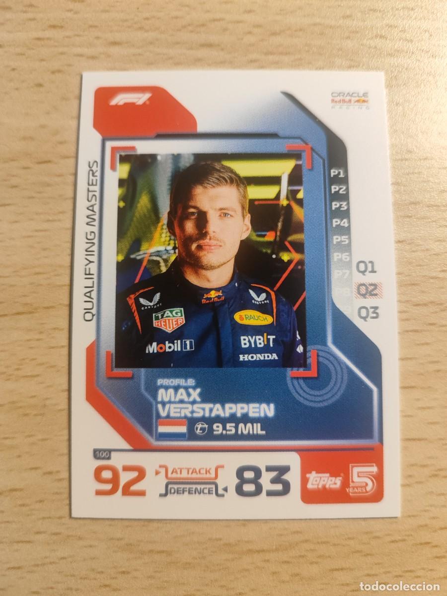 Coleccionismo deportivo: 100 TURBO ATTAX 2024 TOPPS MAX VERSTAPPEN QUALIFYING MASTER F1 FORMULA 1 24
