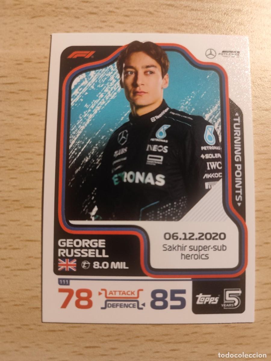 Coleccionismo deportivo: 111 TURBO ATTAX 2024 TOPPS GEORGE RUSSELL TURNING POINT F1 FORMULA 1 24