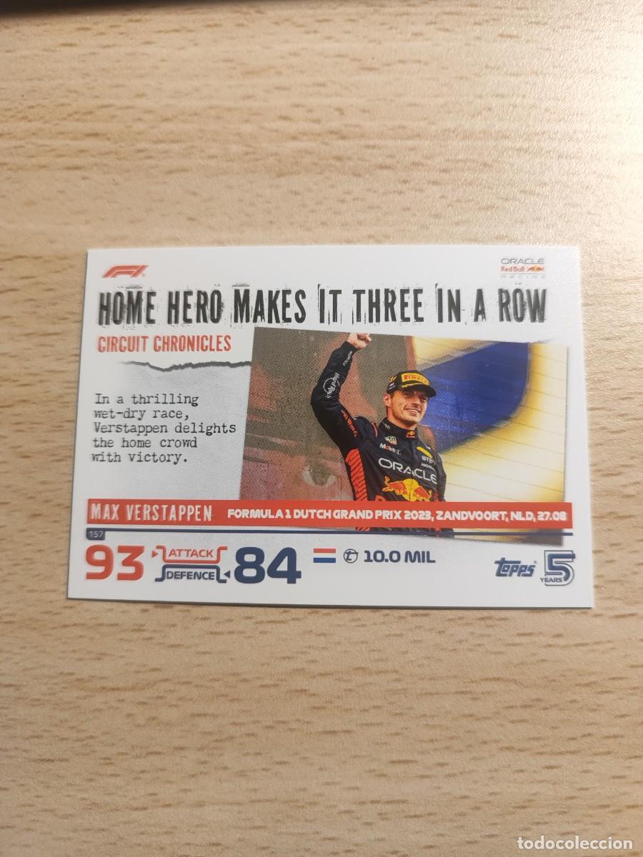 Coleccionismo deportivo: 157 TURBO ATTAX 2024 TOPPS MAX VERSTAPPEN CIRCUIT CHRONICLES F1 FORMULA 1 24
