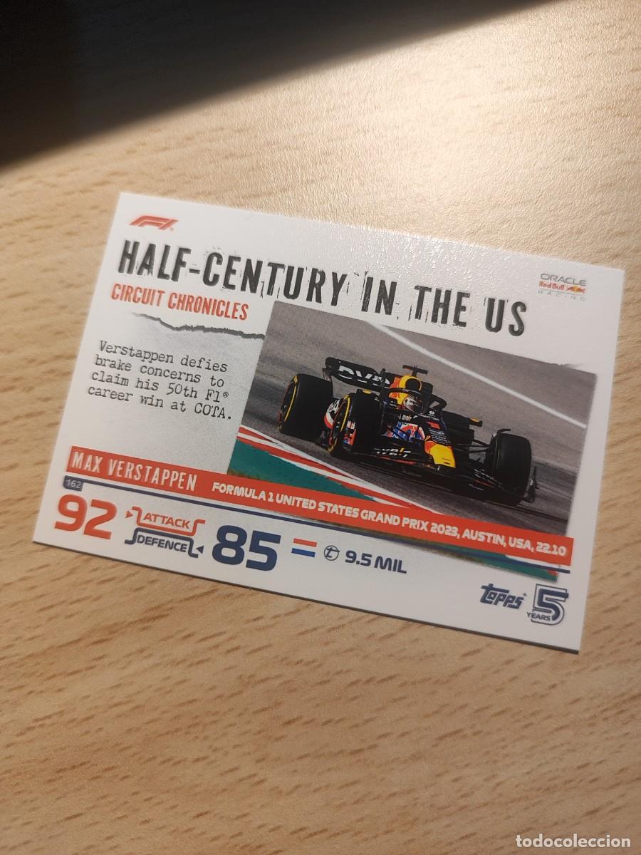Coleccionismo deportivo: 162 TURBO ATTAX 2024 TOPPS MAX VERSTAPPEN CIRCUIT CHRONICLES F1 FORMULA 1 24