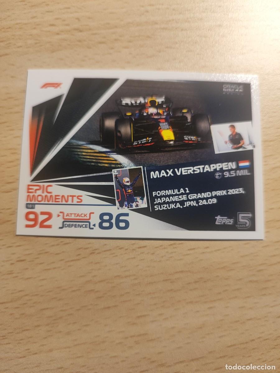 Coleccionismo deportivo: 181 TURBO ATTAX 2024 TOPPS MAX VERSTAPPEN EPIC MOMENTS F1 FORMULA 1 24