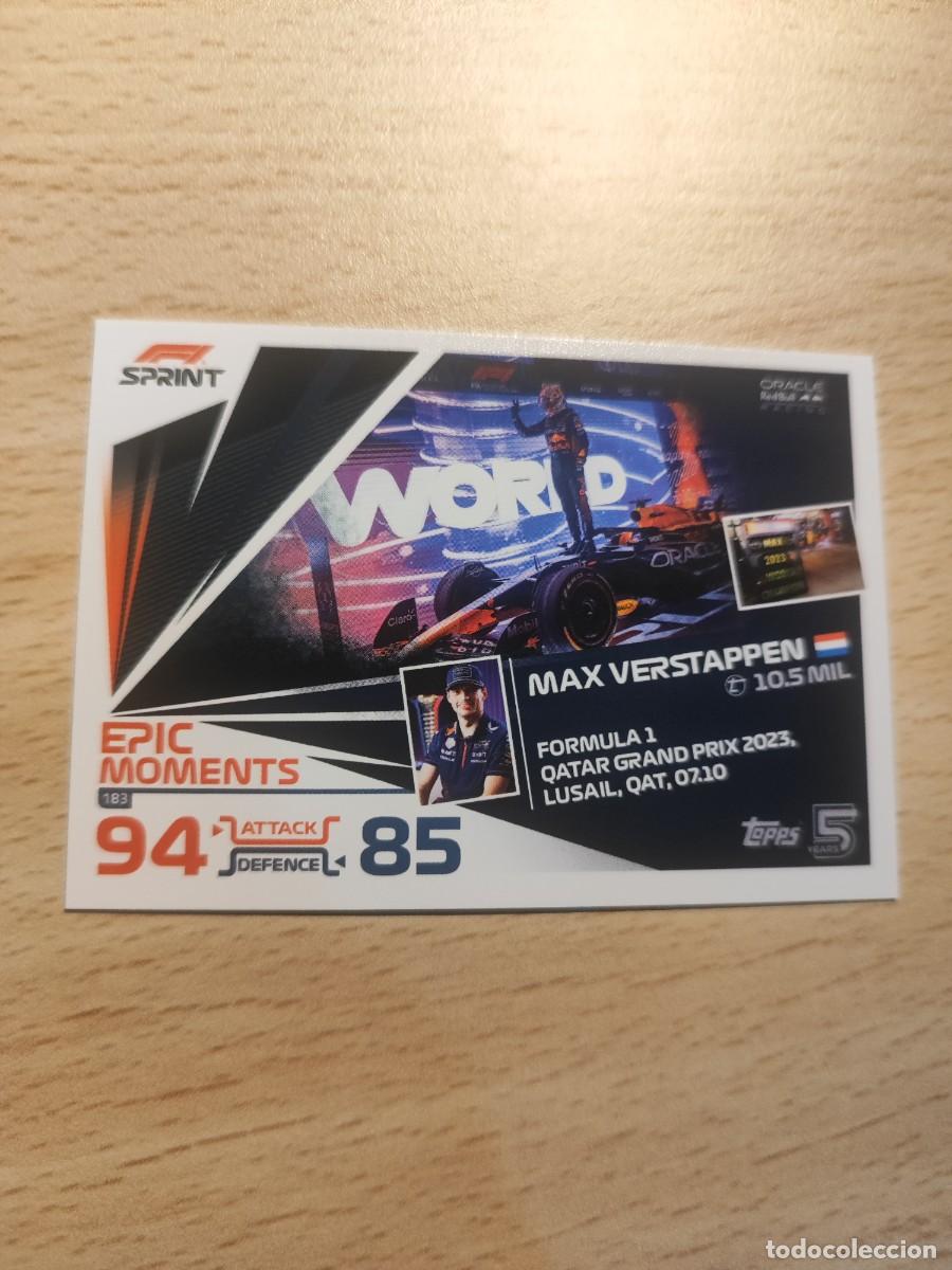 Coleccionismo deportivo: 183 TURBO ATTAX 2024 TOPPS MAX VERSTAPPEN EPIC MOMENTS F1 FORMULA 1 24