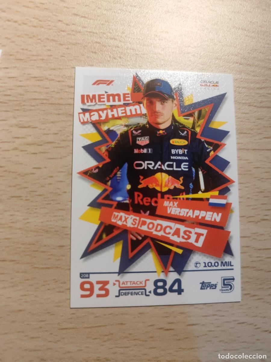 Coleccionismo deportivo: 208 TURBO ATTAX 2024 TOPPS MAX VERSTAPPEN MEME MAYHEM F1 FORMULA 1 24