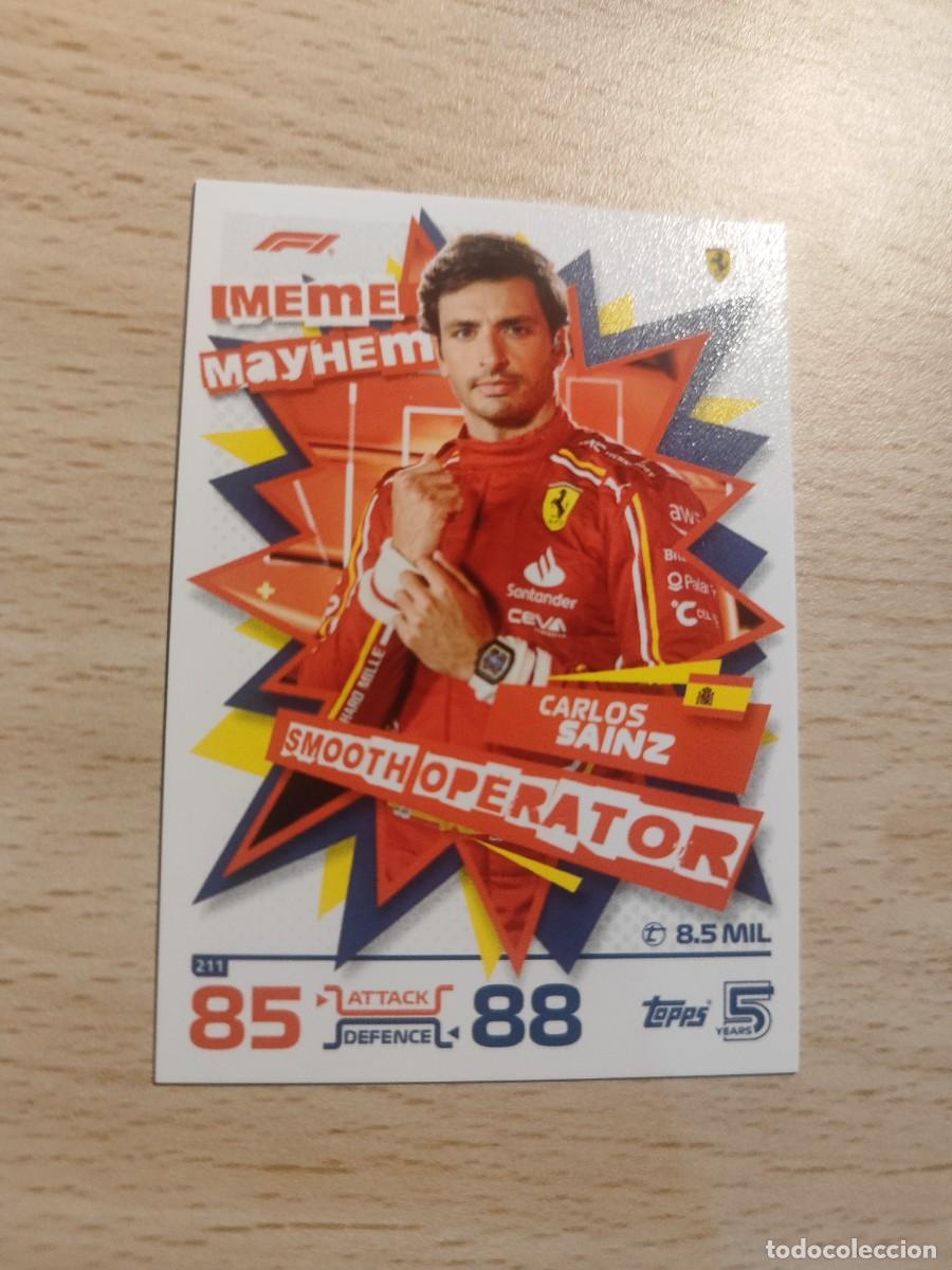 Coleccionismo deportivo: 211 TURBO ATTAX 2024 TOPPS CARLOS SAINZ MEME MAYHEM F1 FORMULA 1 24