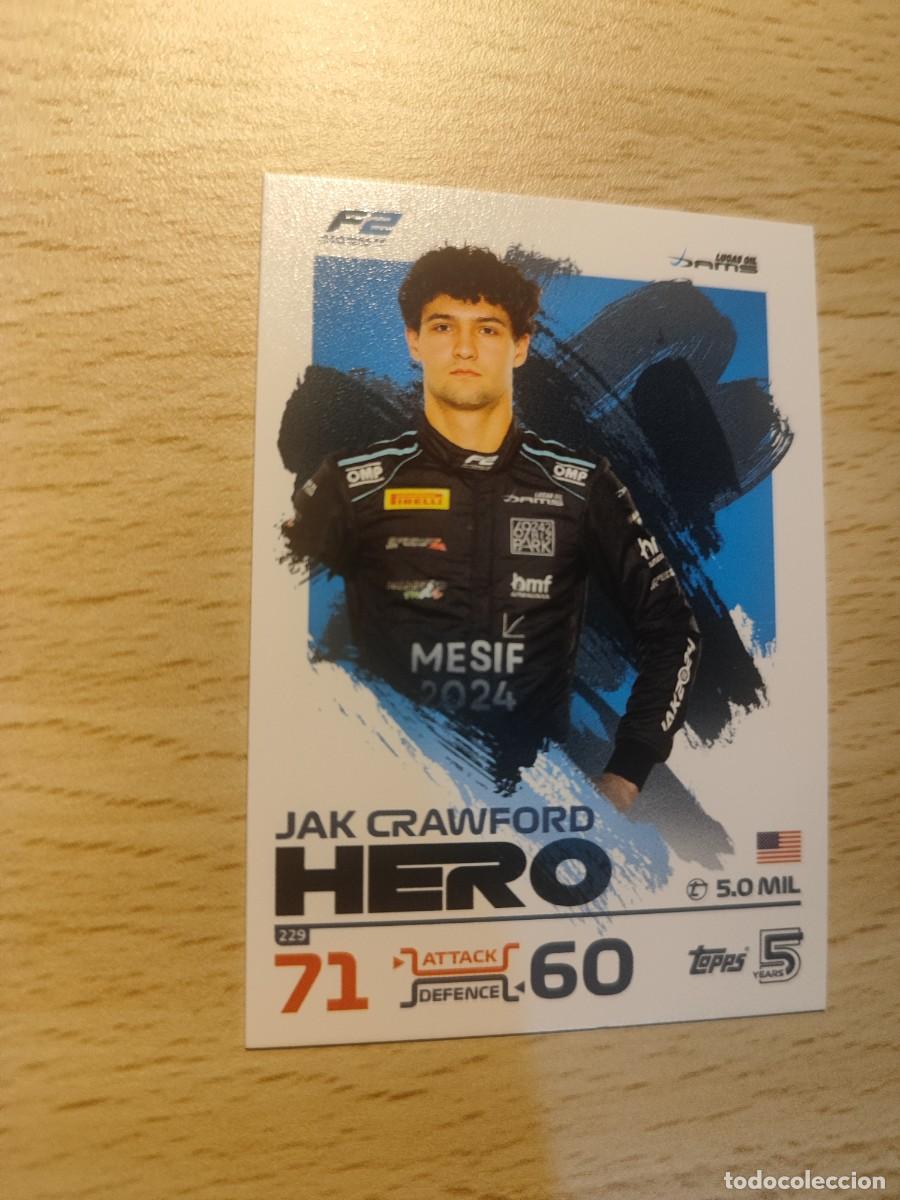 Coleccionismo deportivo: 229 TURBO ATTAX 2024 TOPPS JAK CRAWFORD F2 HERO F1 FORMULA 1 24
