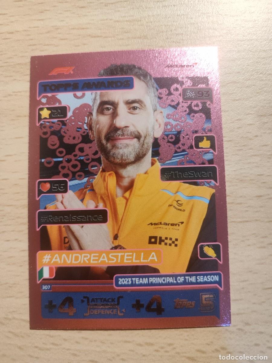 Coleccionismo deportivo: 307 TURBO ATTAX 2024 TOPPS ANDREA STELLA TOPPS AWARDS F1 FORMULA 1 24 ROSA PINK PARALELA PARALLEL