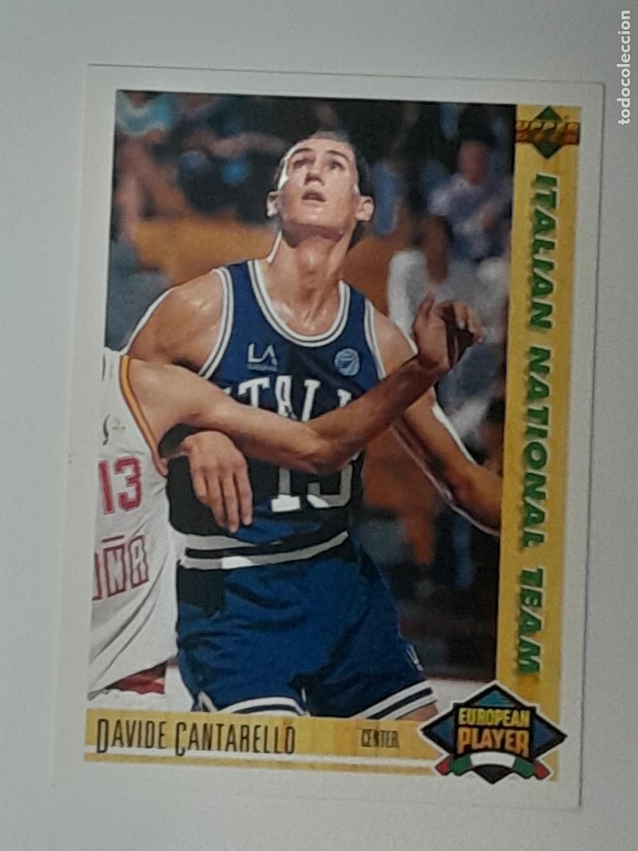 Sammelleidenschaft Sport: NBA UPPER DECK 91/92 CROMO FICHA N&ordm; 116 DAVIDE CANTARELLO - ITALIAN NATIONAL TEAM