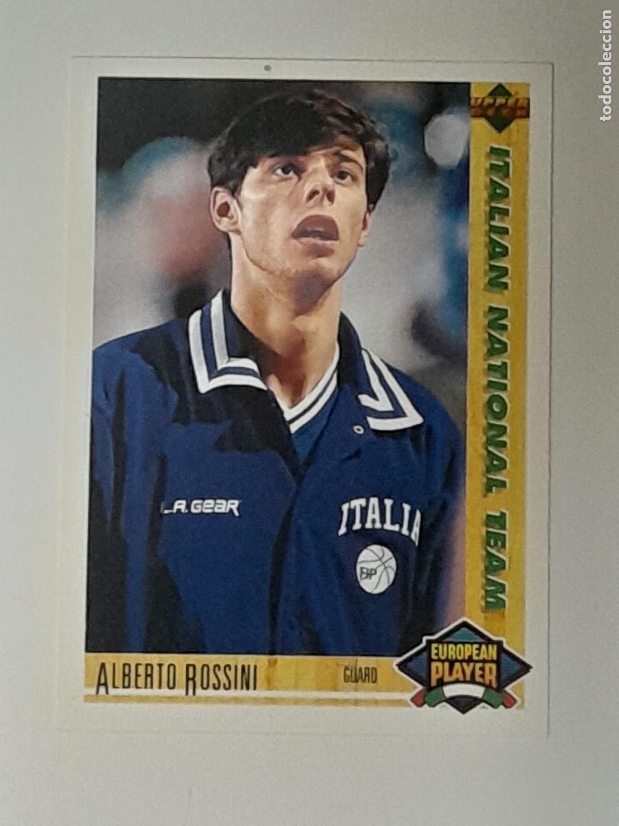 Coleccionismo deportivo: NBA UPPER DECK 91/92 CROMO FICHA N&ordm; 111 ALBERTO ROSSINI - ITALIAN NATIONAL TEAM