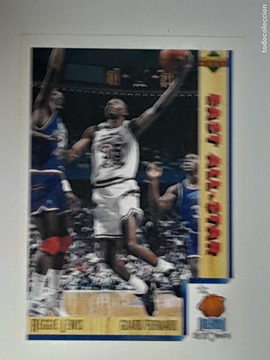 Sammelleidenschaft Sport: NBA UPPER DECK 91/92 CROMO FICHA N&ordm; 10 REGGIE LEWIS - EAST ALL-STAR