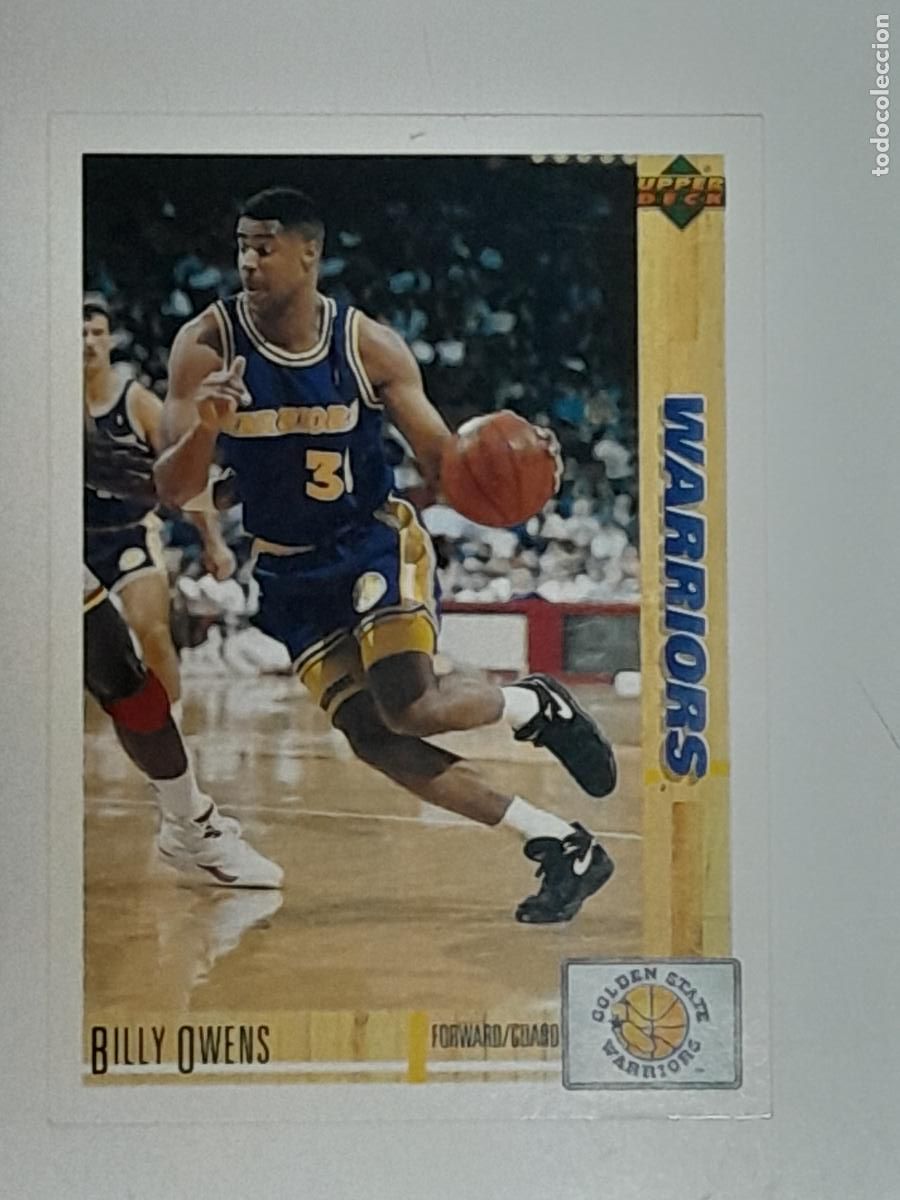 Coleccionismo deportivo: NBA UPPER DECK 91/92 CROMO FICHA N&ordm; 54 BILLY OWENS - WARRIORS