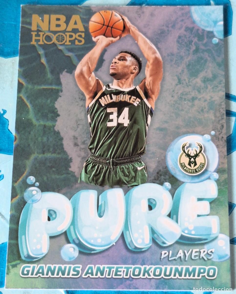 Sammelleidenschaft Sport: CARD PANINI HOOPS BASKETBALL 2024-25 GIANNIS ANTETOKOUNMPO BUCKS PURE PLAYERS FOIL