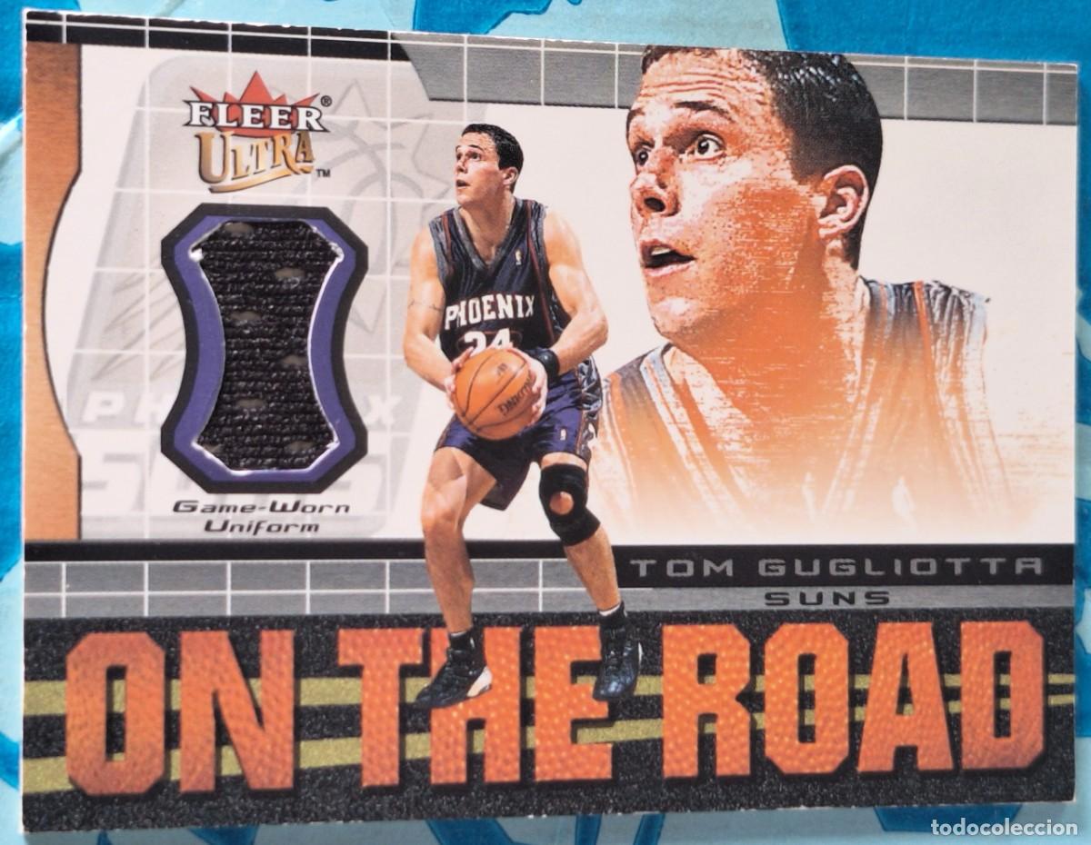 Sammelleidenschaft Sport: CARD FLEER BASKETBALL 2001 TOM GUGLIOTTA SUNS GAME-WORN UNIFORM ON THE ROAD