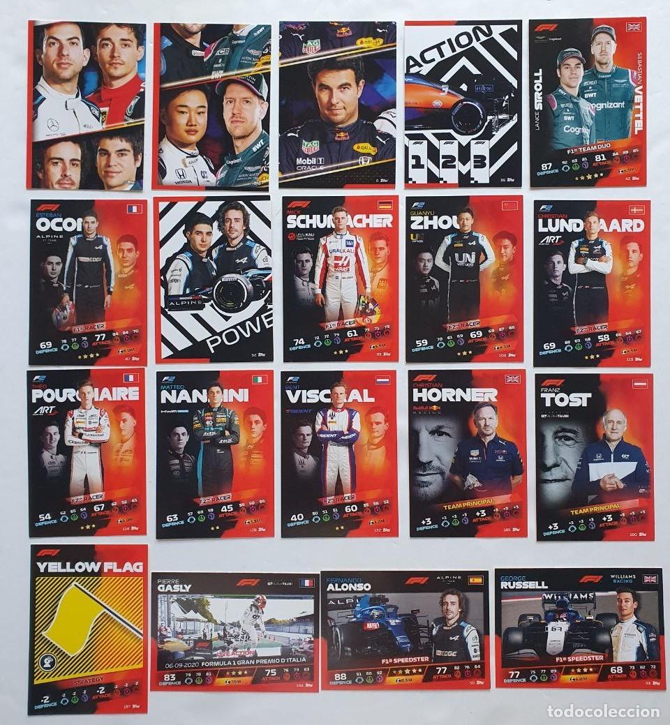 Sammelleidenschaft Sport: Lote de 19 Cards TOPPS F1 Turbo Attax 2021 ver listado y fotos individuales