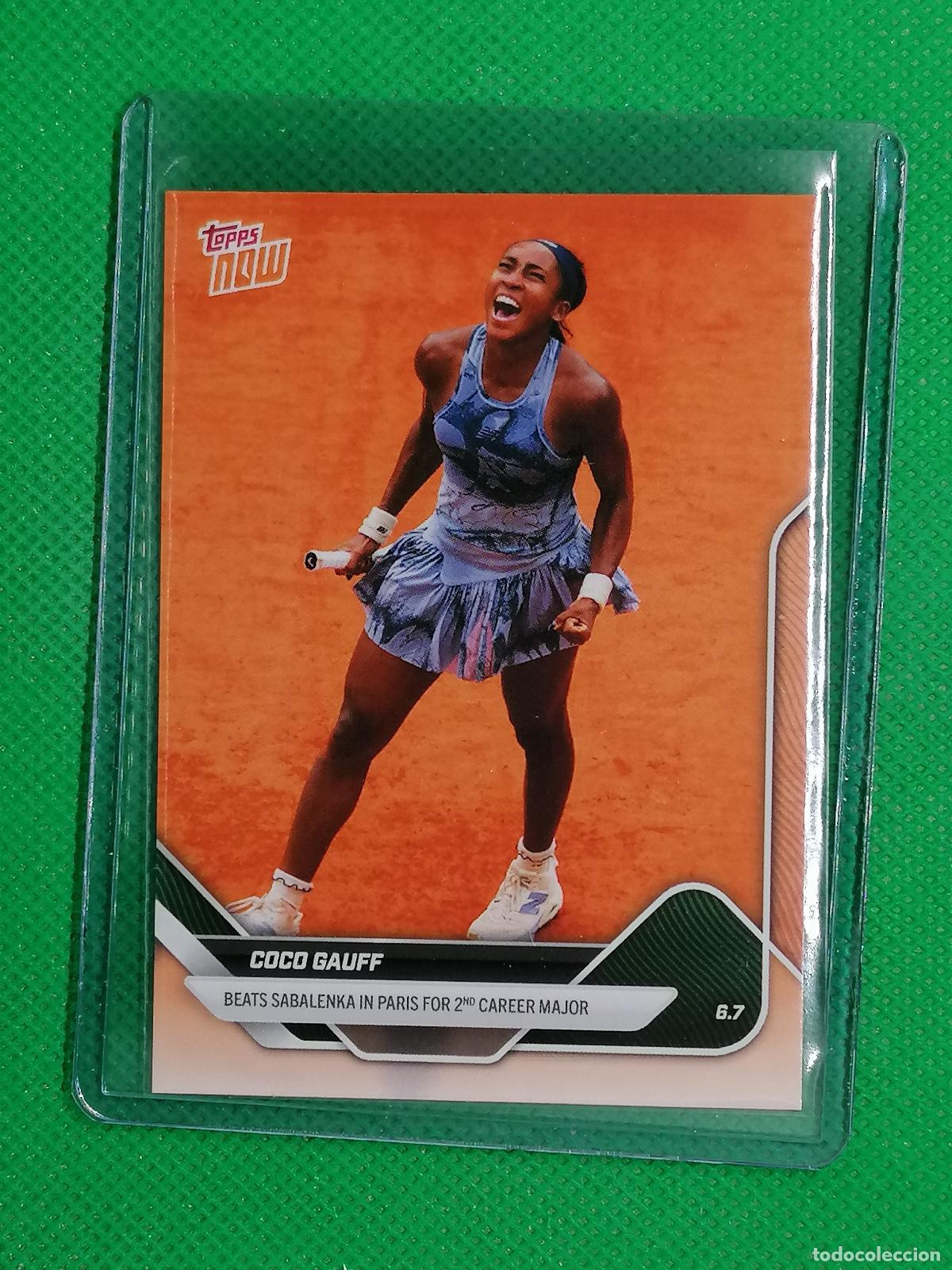 Sammelleidenschaft Sport: COCO GAUFF WIN IN PARIS 7.6.25 ⚽ TOPPS NOW 2025⚽