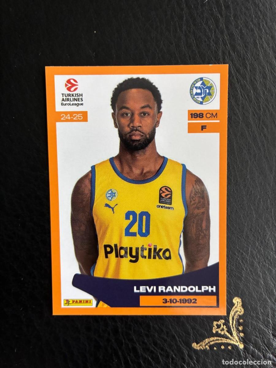 Sammelleidenschaft Sport: 248 LEVI RANDOLPH MACCABI TEL AVIV EUROLEAGUE EUROLIGA 2024 2025 24 25 PANINI BALONCESTO