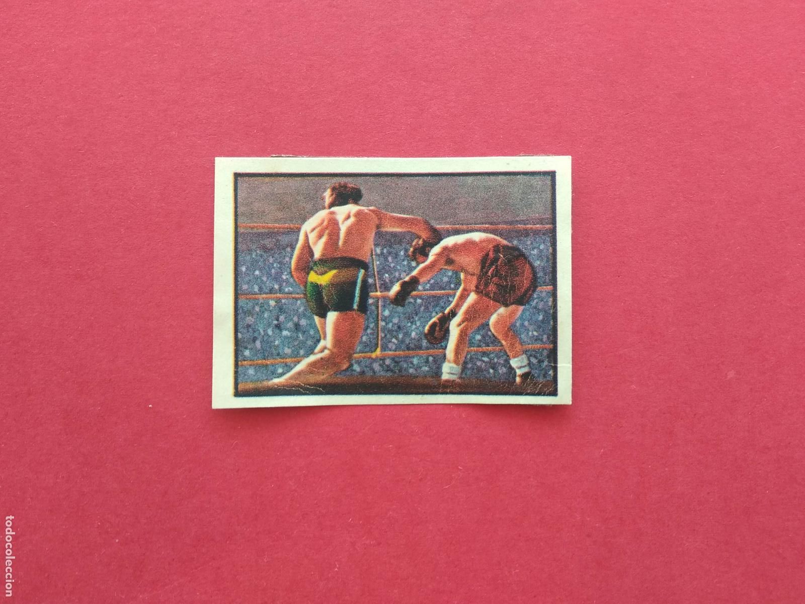 Sammelleidenschaft Sport: 2&ordm; ALBUM GALLINA BLANCA SERIE 117 BOXEO CROMO DESPEGADO N&ordm; 11 CROCHET CON LA DERECHA