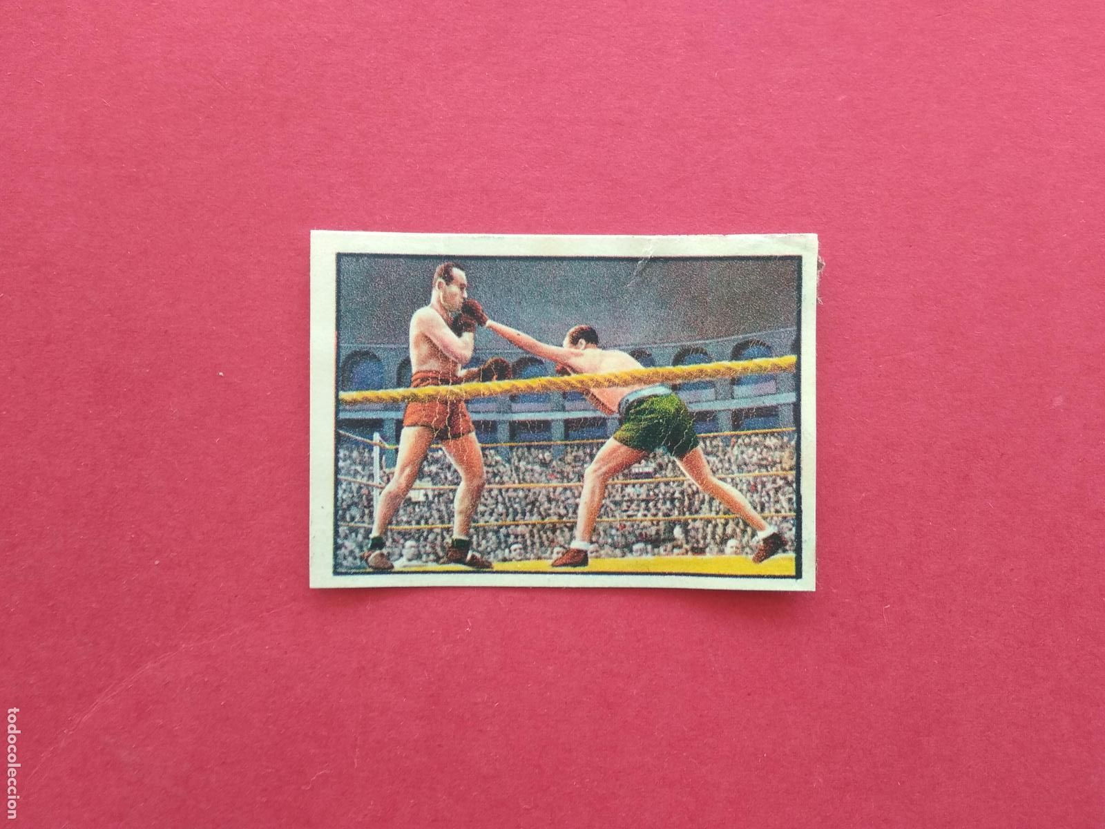 Sammelleidenschaft Sport: 2&ordm; ALBUM GALLINA BLANCA SERIE 117 BOXEO CROMO DESPEGADO N&ordm; 9 DIRECTO CON LA IZQUIERDA