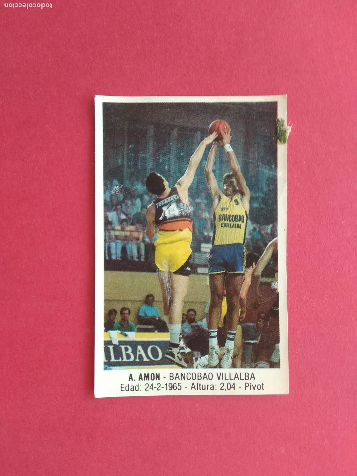 Collezionismo sportivo: EDITORIAL J. MERCHANTE CONVERSE NBA 87 88 1987 1988 CROMO NUNCA PEGADO N&ordm; 3 A. AMON BANCOBAO