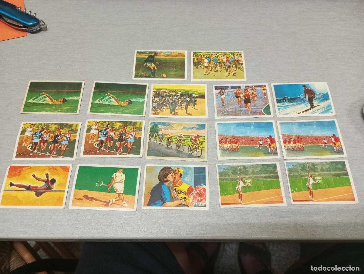 Colecionismo desportivo: EL DEPORTE VISTO POR SUS ASES / LOTE CON 17 CROMOS / &Aacute;LBUMES CHOCOSPORT NESTLE
