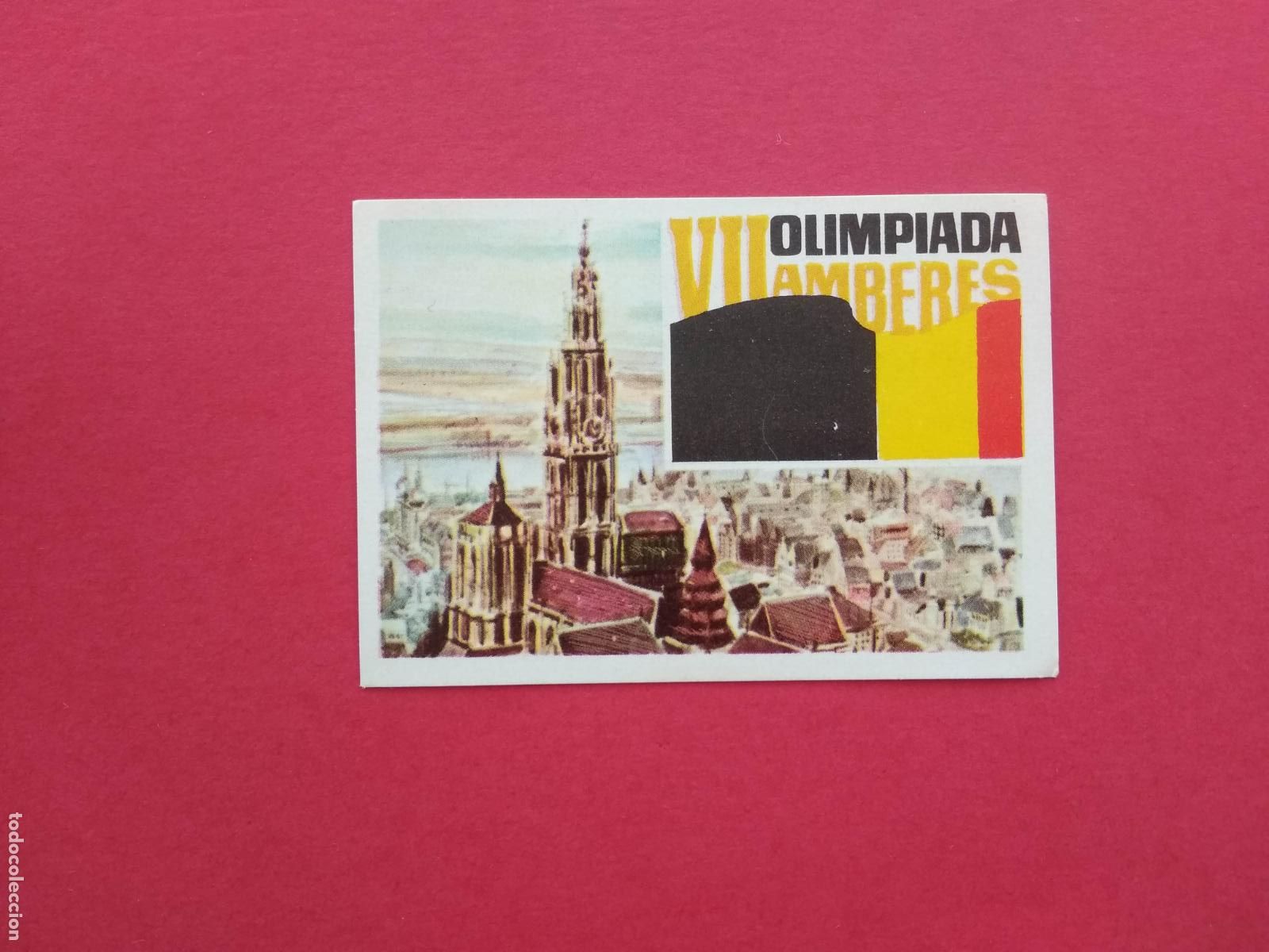 Sammelleidenschaft Sport: NESTLE LOS JUEGOS OLIMPICOS DE 1964 CROMO NUNCA PEGADO N&ordm; 61 VII 7 OLIMPIADA AMBERES 1920