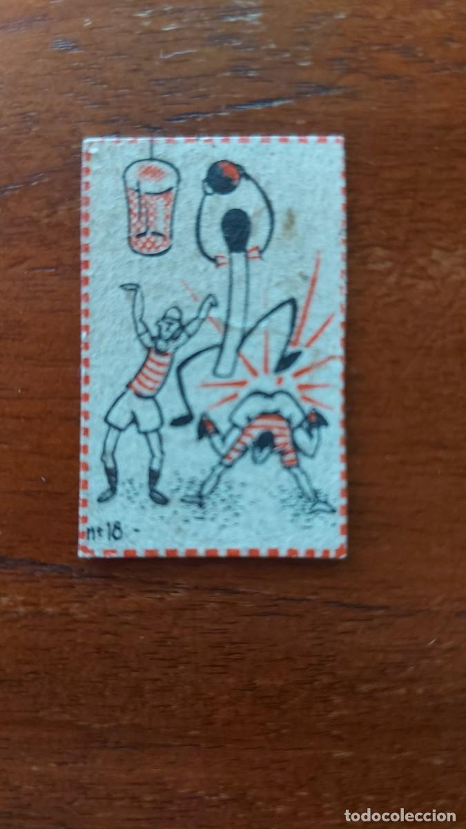 Colecionismo desportivo: BASKETBALL BASQUETBALL BALONCESTO - CROMO DE CERILLAS DE FOSFORERA ESPA&Ntilde;OLA 1957 SERIE ROJA # 18