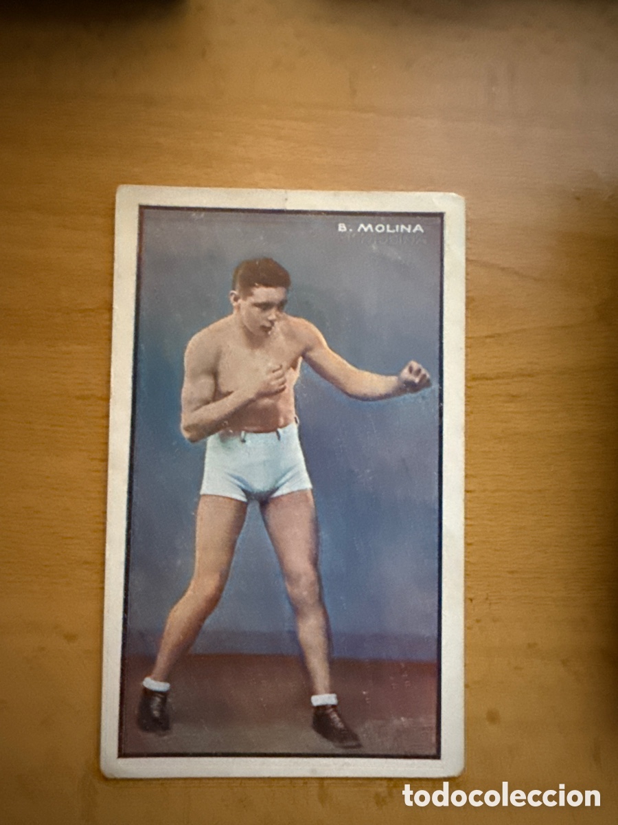 Coleccionismo deportivo: c1920 B. MOLINA BOXEO MUEBLES 104 CROMO POSTAL