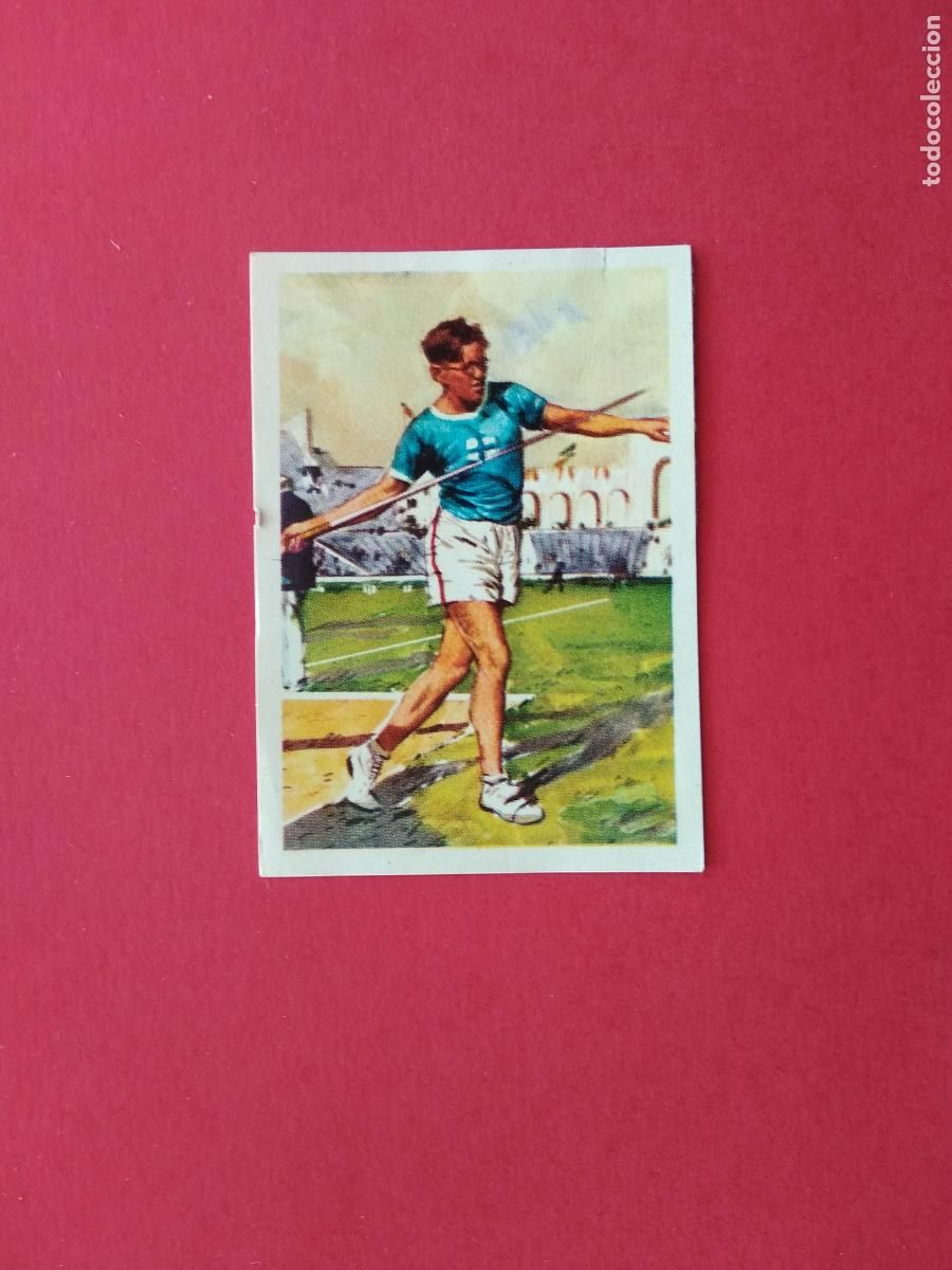 Sports collectibles: NESTLE LOS JUEGOS OLIMPICOS DE 1964 CROMO DESPEGADO LOS ANGELES 1932 N&ordm; 105 MATTI JARVINEN