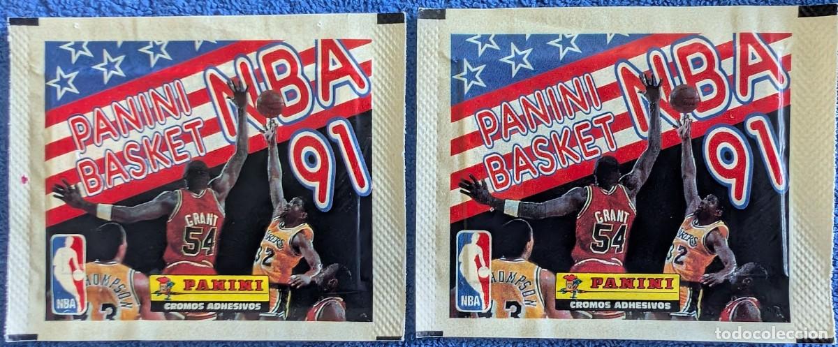 Colecionismo desportivo: NBA 91 - Lote de 2 sobres cerrados - Panini (1991)