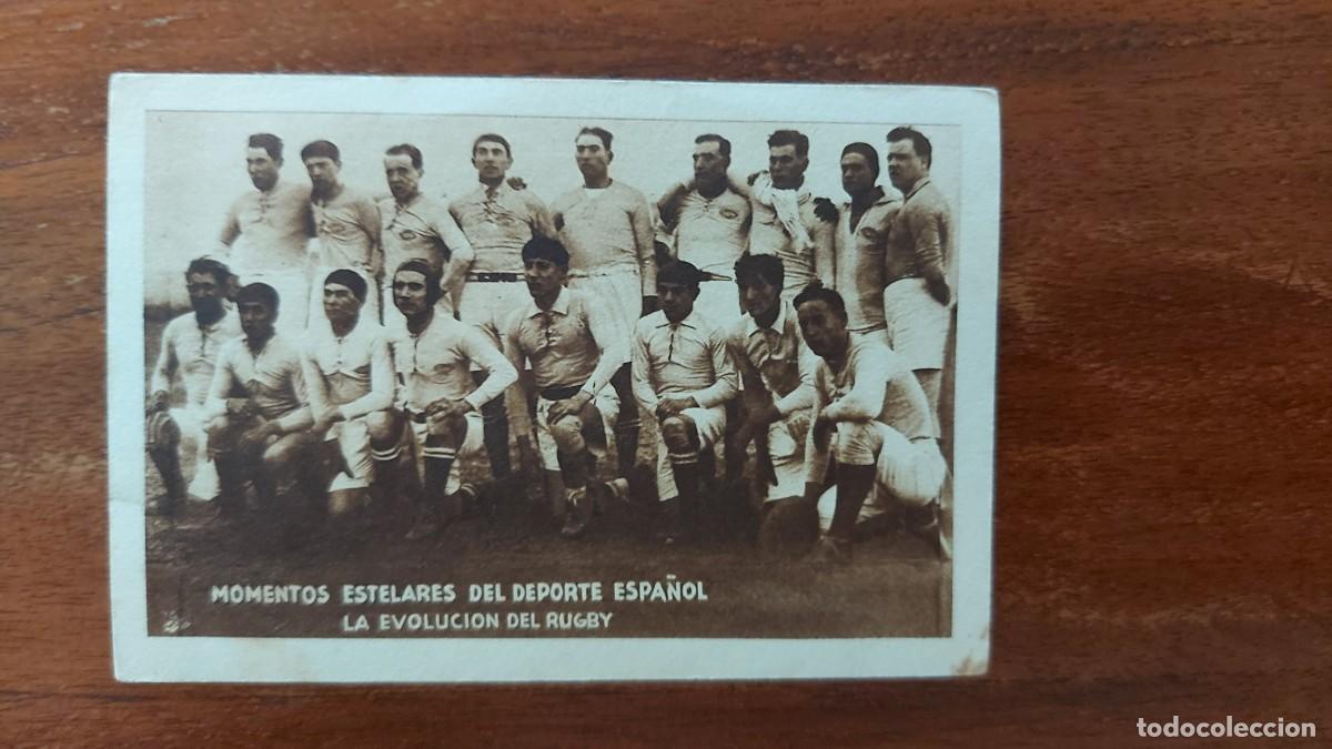 Coleccionismo deportivo: U.E. SANTBOIANA - RUGBY - MOMENTOS ESTELARES DEL DEPORTE KOLA-ASTIER - CROMO DE 1933 - FOTO DE 1923
