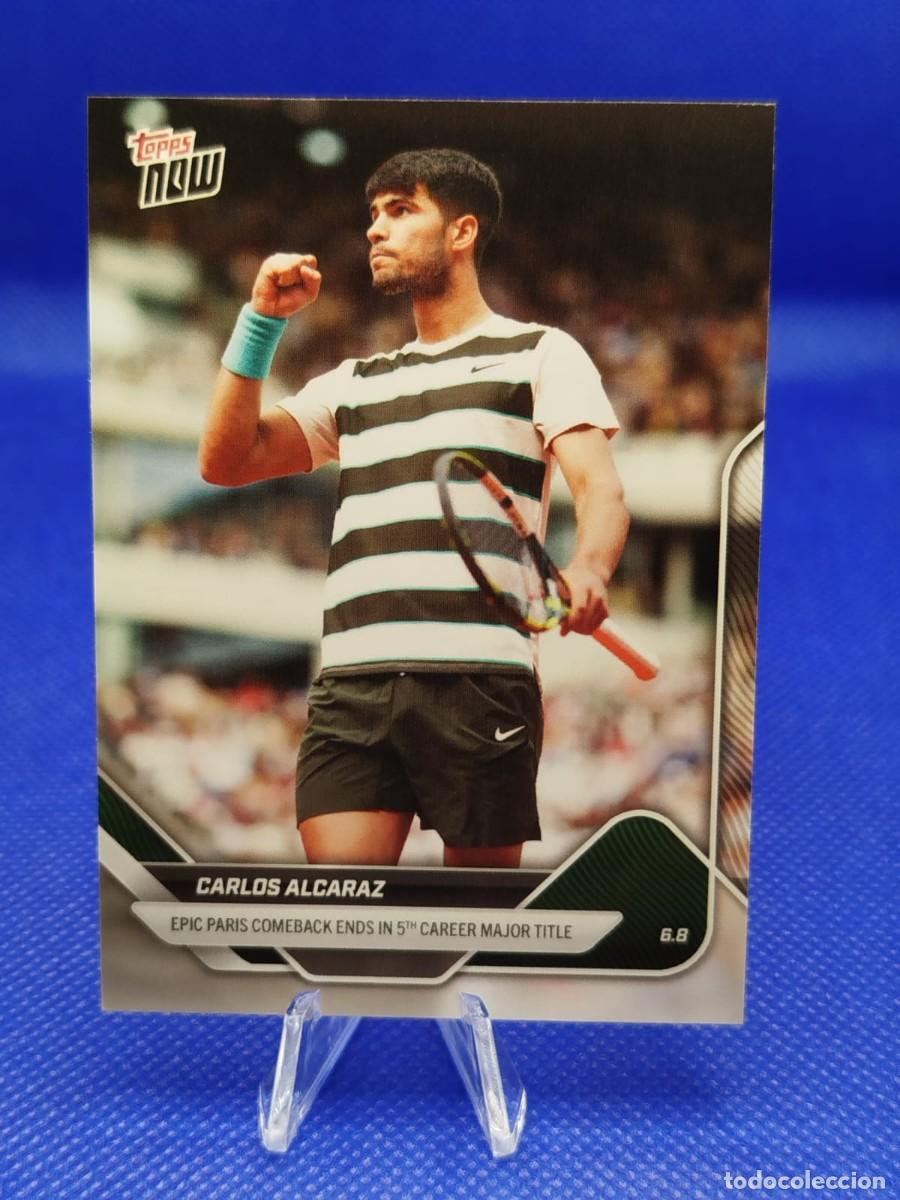 Collezionismo sportivo: #TN-CA1 CARLOS ALCARAZ 08/06/25 TOPPS NOW TENNIS EPIC PARIS IN 5th TITLE 1/5704