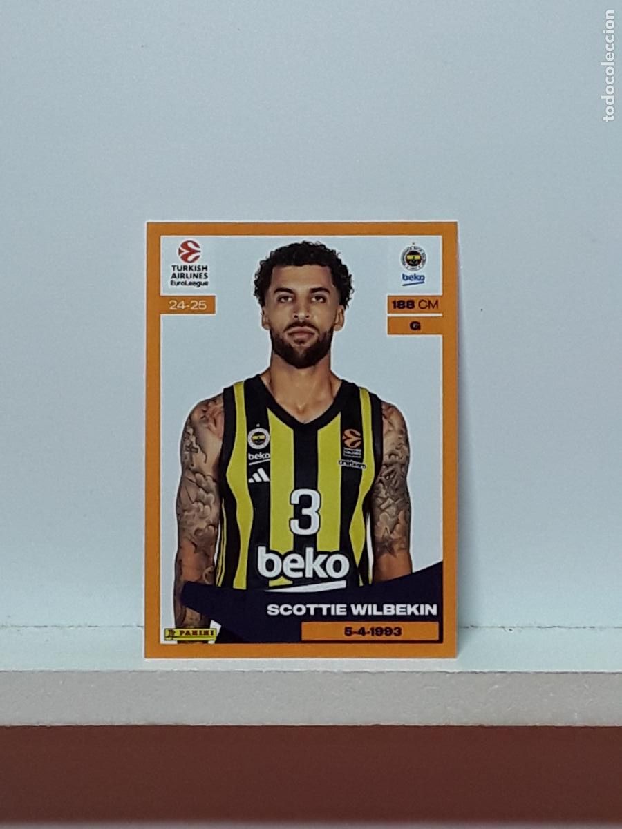 Colecionismo desportivo: EUROLIGA 2024 2025 TURKISH 24 25 PANINI BALONCESTO N 204 FENERBAHCE SCOTTIE WILBEKIN