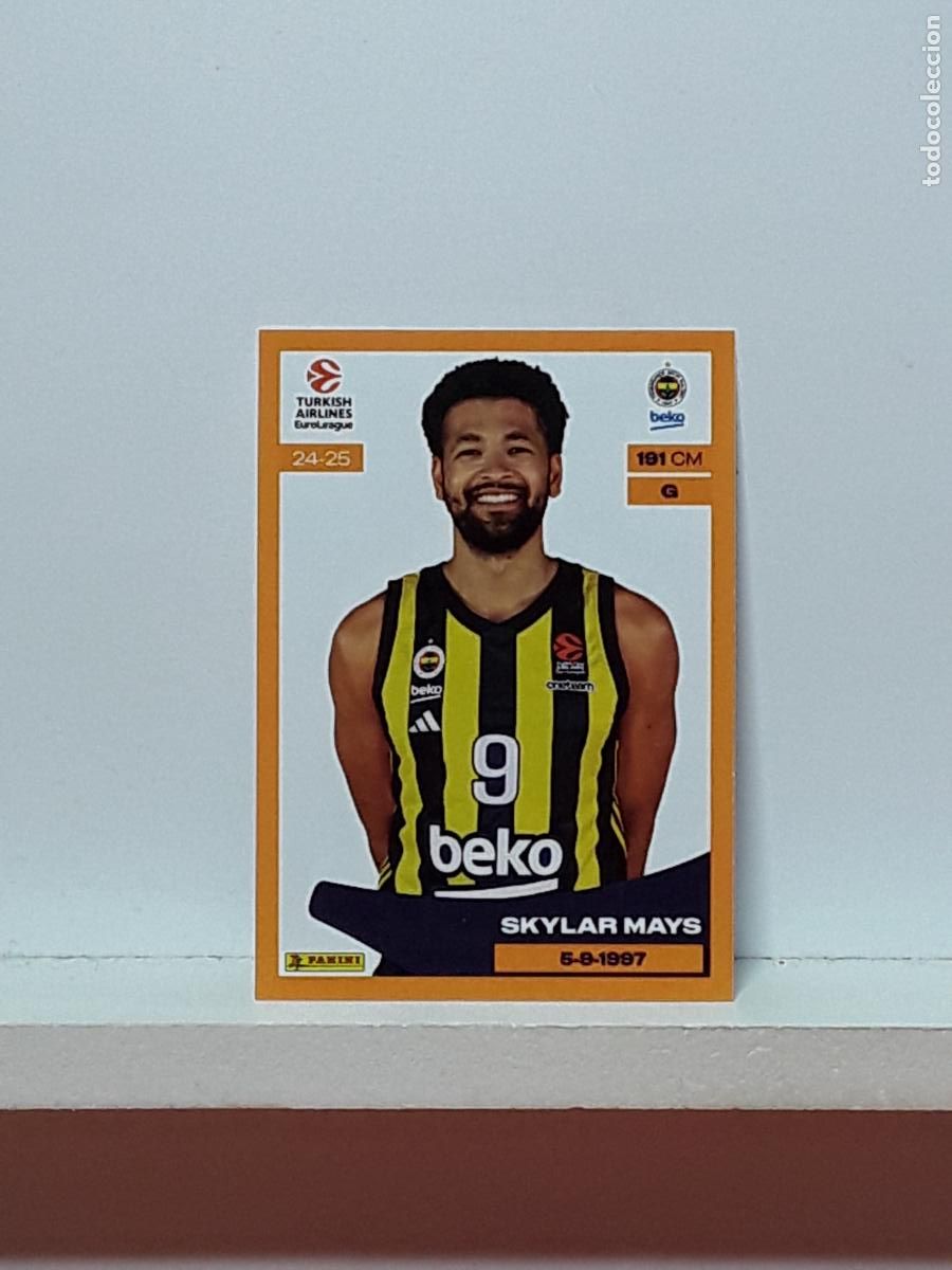 Colecionismo desportivo: EUROLIGA 2024 2025 TURKISH 24 25 PANINI BALONCESTO N 205 FENERBAHCE SKYLAR MAYS