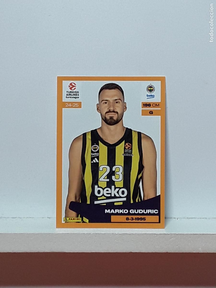 Coleccionismo deportivo: EUROLIGA 2024 2025 TURKISH 24 25 PANINI BALONCESTO N 208 FENERBAHCE MARKO GUDURIC